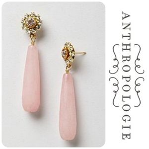 ✨SALE✨🆕Anthropologie 🌷Rose Quartz Dangles